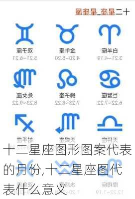 十二星座图形图案代表的月份,十二星座图代表什么意义