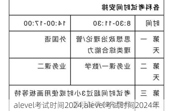 alevel考试时间2024,alevel考试时间2024年