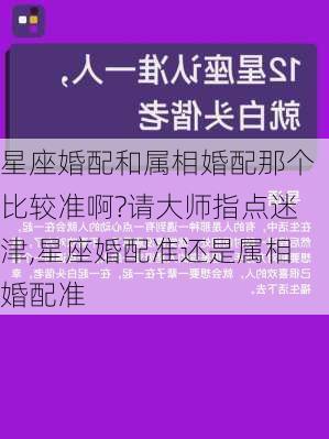 星座婚配和属相婚配那个比较准啊?请大师指点迷津,星座婚配准还是属相婚配准