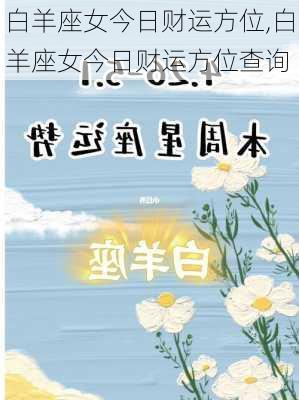 白羊座女今日财运方位,白羊座女今日财运方位查询