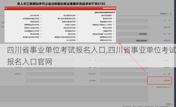 四川省事业单位考试报名入口,四川省事业单位考试报名入口官网