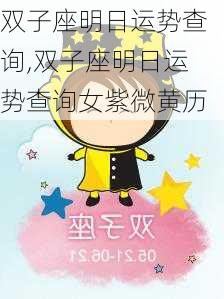 双子座明日运势查询,双子座明日运势查询女紫微黄历