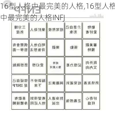 16型人格中最完美的人格,16型人格中最完美的人格INFJ