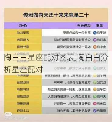 陶白白星座配对图表,陶白白分析星座配对