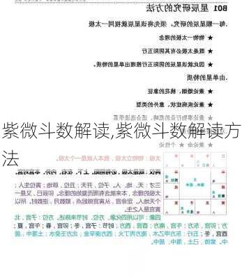 紫微斗数解读,紫微斗数解读方法