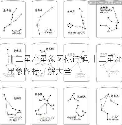 十二星座星象图标详解,十二星座星象图标详解大全