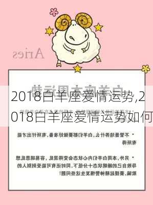 2018白羊座爱情运势,2018白羊座爱情运势如何