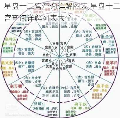 星盘十二宫查询详解图表,星盘十二宫查询详解图表大全