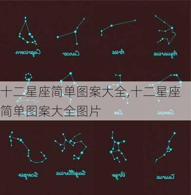 十二星座简单图案大全,十二星座简单图案大全图片