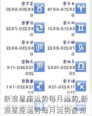 新浪星座运势每月运势,新浪星座运势每月运势查询