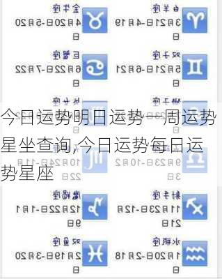 今日运势明日运势一周运势星坐查询,今日运势每日运势星座