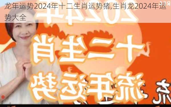 龙年运势2024年十二生肖运势猪,生肖龙2024年运势大全