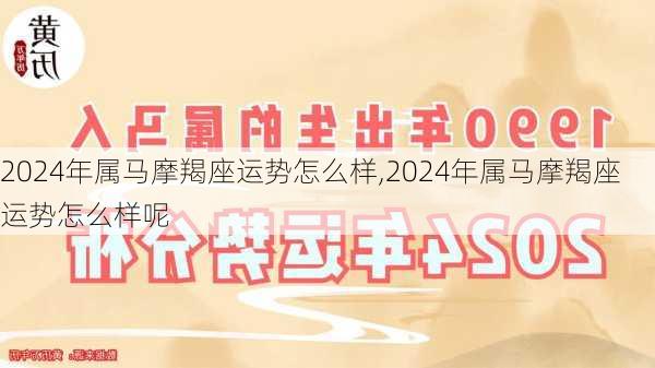 2024年属马摩羯座运势怎么样,2024年属马摩羯座运势怎么样呢