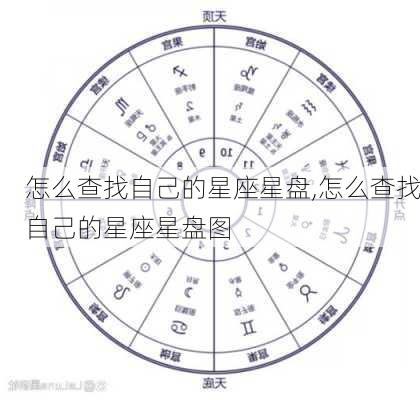 怎么查找自己的星座星盘,怎么查找自己的星座星盘图