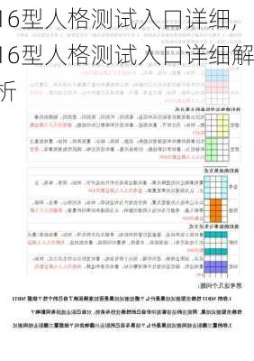 16型人格测试入口详细,16型人格测试入口详细解析