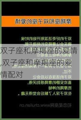 双子座和摩羯座的爱情,双子座和摩羯座的爱情配对