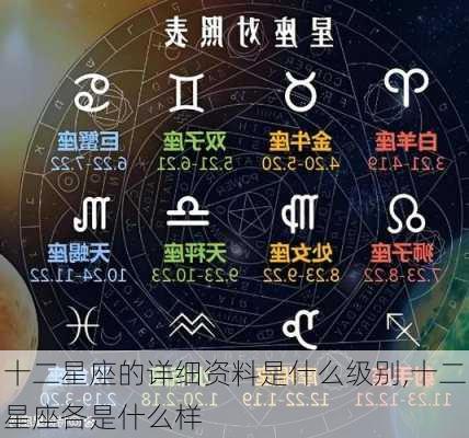 十二星座的详细资料是什么级别,十二星座各是什么样