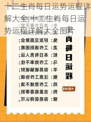 十二生肖每日运势运程详解大全,十二生肖每日运势运程详解大全图片