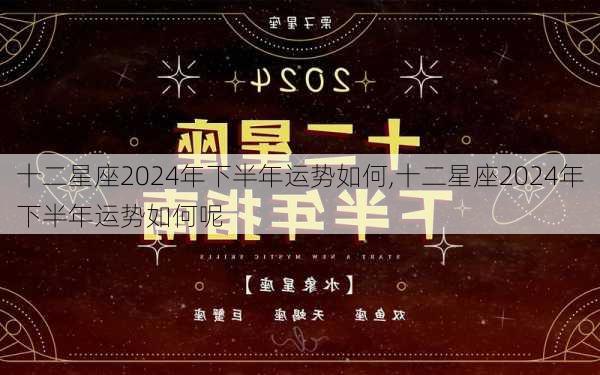 十二星座2024年下半年运势如何,十二星座2024年下半年运势如何呢