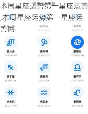 本周星座运势第一星座运势,本周星座运势第一星座运势网