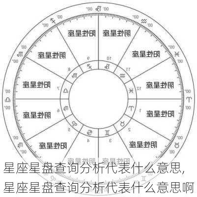 星座星盘查询分析代表什么意思,星座星盘查询分析代表什么意思啊