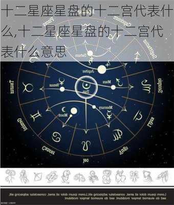 十二星座星盘的十二宫代表什么,十二星座星盘的十二宫代表什么意思