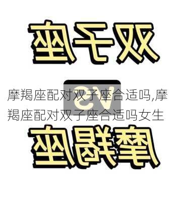 摩羯座配对双子座合适吗,摩羯座配对双子座合适吗女生