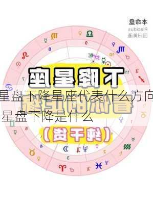 星盘下降星座代表什么方向,星盘下降是什么