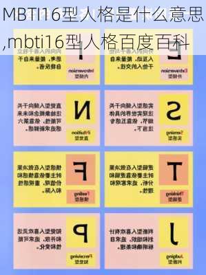 MBTI16型人格是什么意思,mbti16型人格百度百科