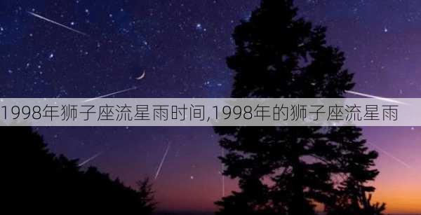 1998年狮子座流星雨时间,1998年的狮子座流星雨