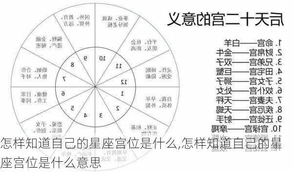 怎样知道自己的星座宫位是什么,怎样知道自己的星座宫位是什么意思