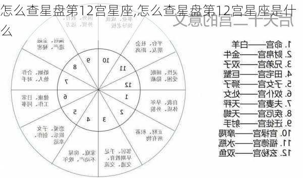 怎么查星盘第12宫星座,怎么查星盘第12宫星座是什么