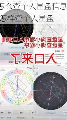 怎么查个人星盘信息,怎样查个人星盘