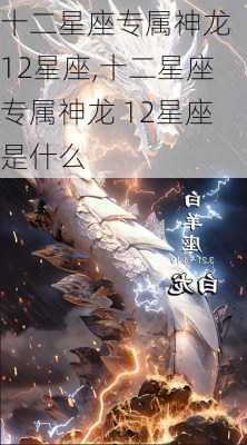 十二星座专属神龙 12星座,十二星座专属神龙 12星座是什么