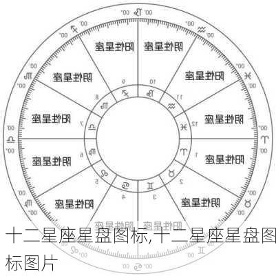 十二星座星盘图标,十二星座星盘图标图片