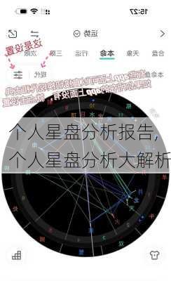 个人星盘分析报告,个人星盘分析大解析