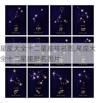 星座大全十二星座排名图,星座大全十二星座排名图片