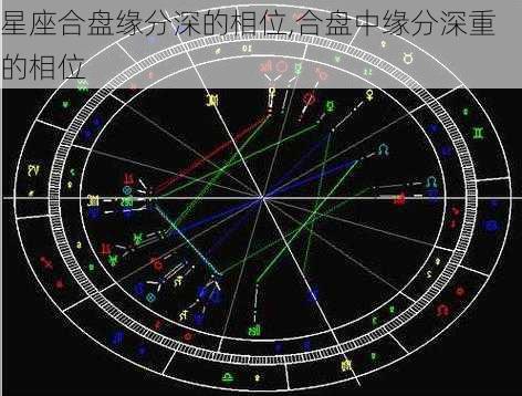 星座合盘缘分深的相位,合盘中缘分深重的相位