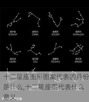 十二星座图形图案代表的月份是什么,十二星座图代表什么意义