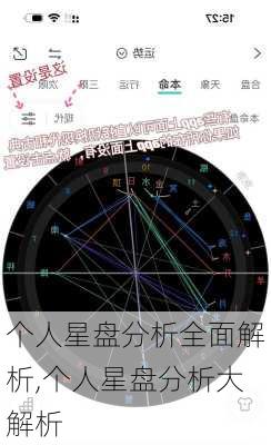 个人星盘分析全面解析,个人星盘分析大解析