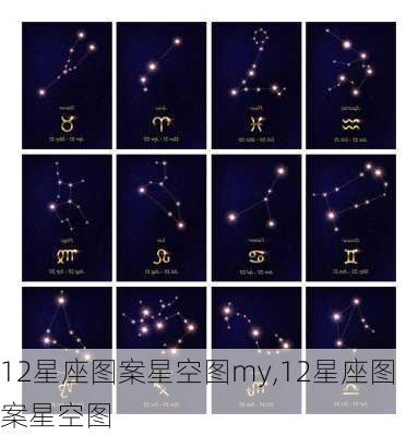 12星座图案星空图my,12星座图案星空图