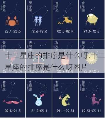 十二星座的排序是什么呀,十二星座的排序是什么呀图片