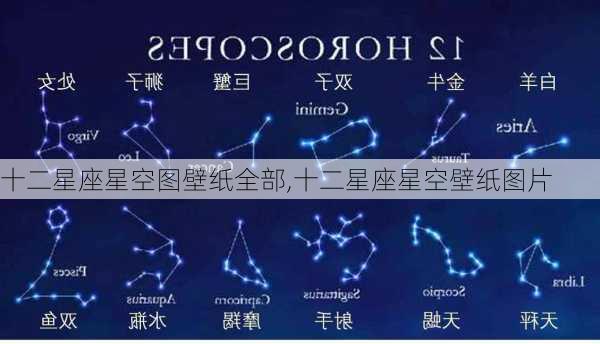 十二星座星空图壁纸全部,十二星座星空壁纸图片