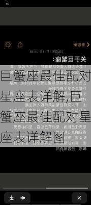 巨蟹座最佳配对星座表详解,巨蟹座最佳配对星座表详解图